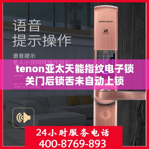 tenon亚太天能指纹电子锁关门后锁舌未自动上锁