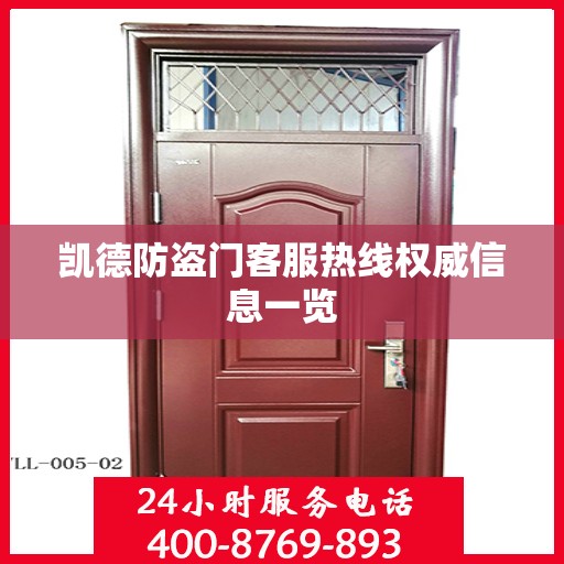 凯德防盗门客服热线权威信息一览