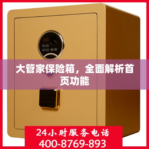 大管家保险箱，全面解析首页功能